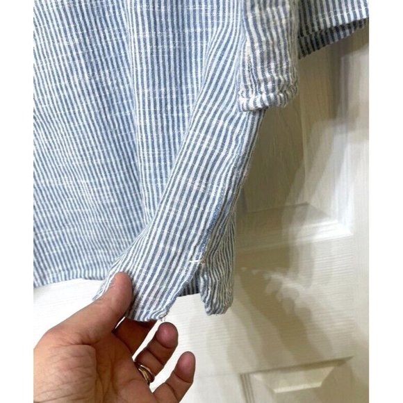 Chaps shirt women's size S oversize would also fit a M embroidery excellent cond - Picture 5 of 6